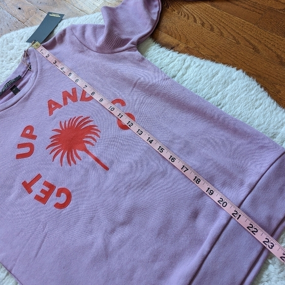 Scotch & SODA crew neck sweatshirt get up and go palm tree xs - Picture 9 of 10